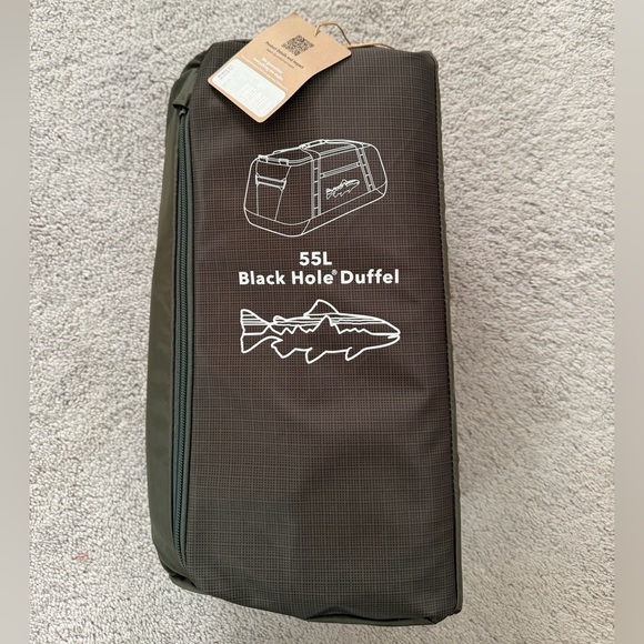 NWT Patagonia Black Hole Duffel Bag 55L - Basin Green - Picture 2 of 6